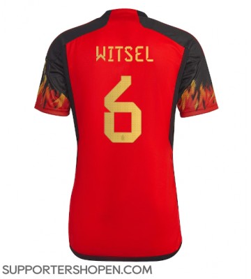 Belgien Axel Witsel #6 Hemma Matchtröja VM 2022 Kortärmad